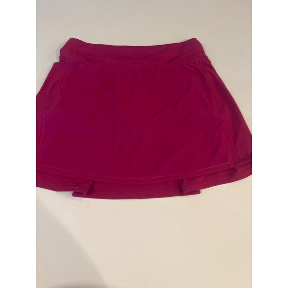 Lulu Lemon Pace Rival Mid Rise Skirt Magenta Sz 6 - Picture 3 of 12